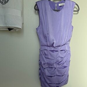 DO+BE Lavender Ruched Mini Dress